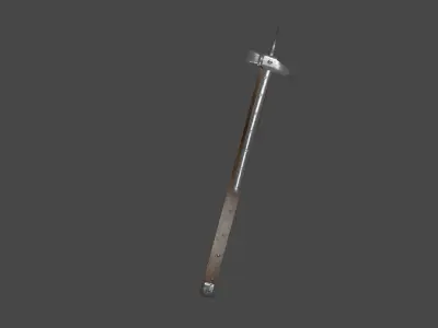 Medieval Single Hand War Hammer Free low-poly 3D model
