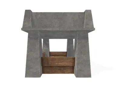 Gun Tower 4 Free low-poly 3D model