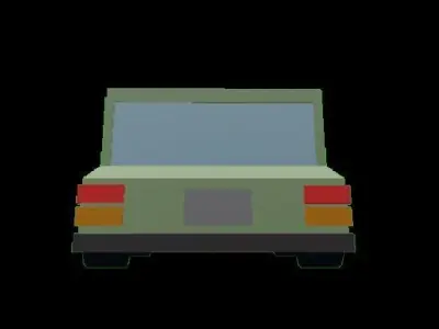 Low-Poly 3D Modeled Car 3D model