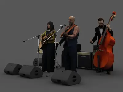ACCOUSTIC BAND 3D Model 3D model
