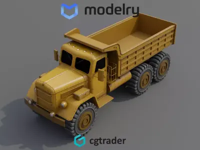 Dump Truck 3D model 3