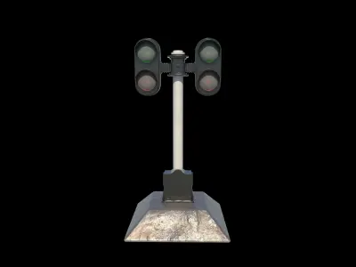 Traffic signs  3D model purchase