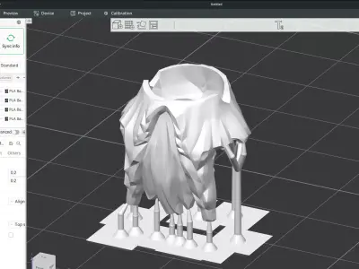 Custom3Dprint Minifigure Accessory - Minifigure Beard S1 - 04 3D print model