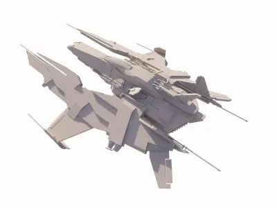 Spaceship-spacecraft-14 3D model