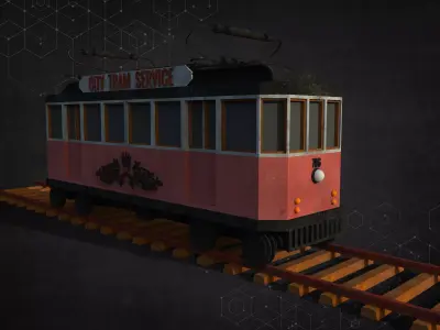 City Tram 3D model purchase