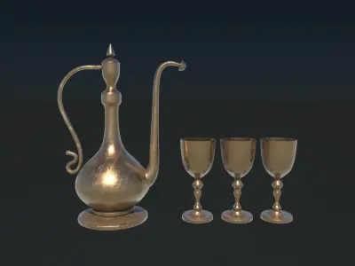 Antique Selling Brass 3D model