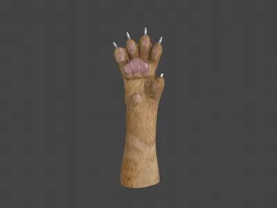 HAND-024 Cat Low-poly 3D model
