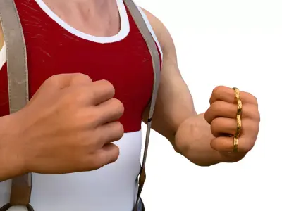 Brass Knuckles Game Ready Low-poly 3D model