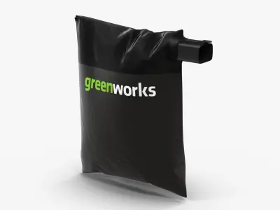 Leaf Blower Bag Vertical DigiPro G-MAX 40V GreenWorks Low-poly 3D model