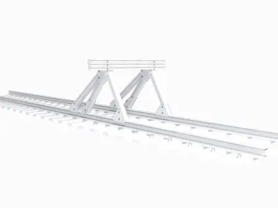 Railway Buffer Stop 3D model