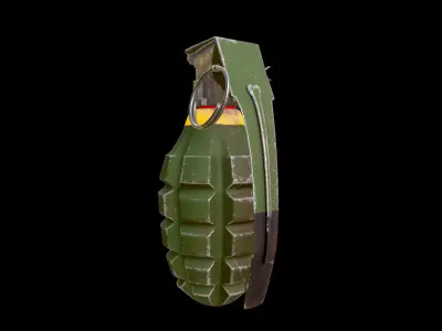 Grenade Free low-poly 3D model
