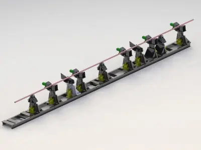 Live rolls for tubes  3D model