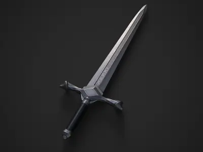 Sword 6 Low-poly 3D model