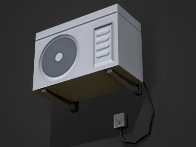 Air Conditioner Low Poly Mobile Ready Low-poly 3D model