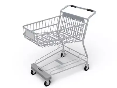 shopping cart 3D model buy