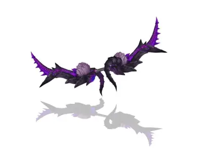 Volcano King Bow Low-poly 3D model