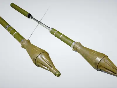 RPG Launcher Low-poly 3D model