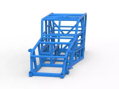 Frame of Dwarf car Scale 1 to 25 3D print model
