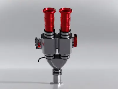 Throttle Body Double 4S1M 3D model