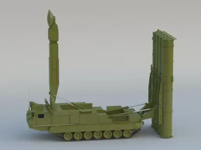 S 300VM Missile Free low-poly 3D model