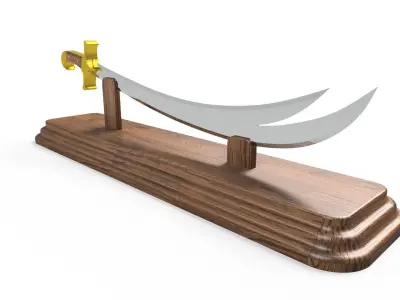 Double-headed Sword 3D model