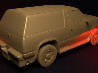 Chevrolet Tahoe I 3 door toy 3D print model