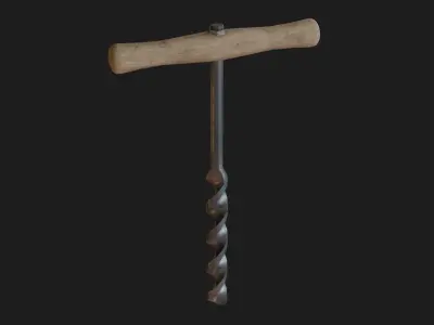 Old tools Low-poly 3D model