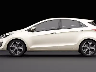 Hyundai i30 3D model by RenderRides