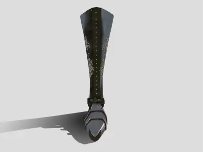Medieval - Boots - Stylised Low-poly 3D model