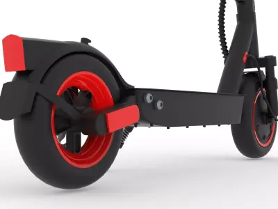 scooter Low-poly 3D model order