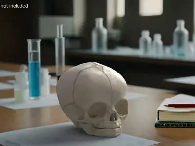 Anatomical Fetal Skull 40 Weeks 3D model