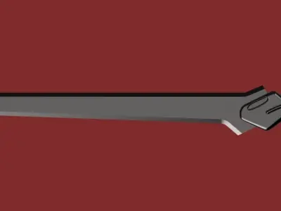 Dune Part Two - House Harkonnen desert soldier sword 3D print model