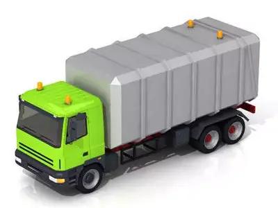 Garbage transport truck 3D model