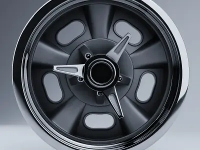 ET Wheels by Team III Wheels INDY Low-poly 3D model