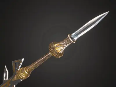 Egyptian God Sword Low-poly 3D model