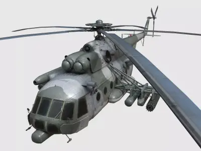 MI 171 helicopter Ukraine Low-poly 3D model