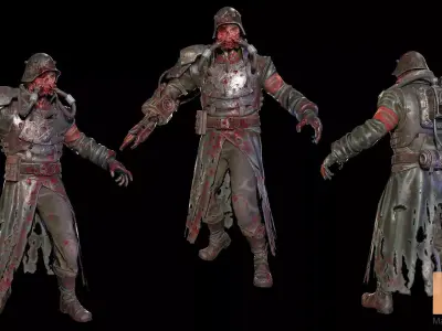 Dystopia Mutant Low-poly 3D model