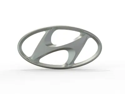 Logo hyundai Free 3D model