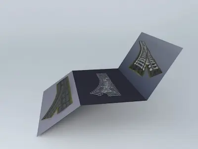 Rail Track Points  Ballast Free 3D model