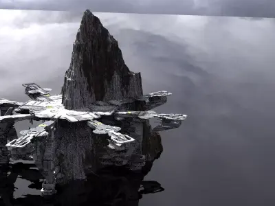 Landing Pad of the Gods 2 3D model
