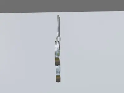 Scissors - Cut - Tesoura de corte Low-poly 3D model