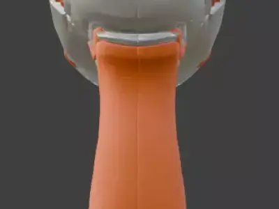 Stylized Sci-Fi Energy Blaster V04 Low-poly 3D model