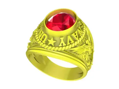 A5436 USA Army Ring 3D print model