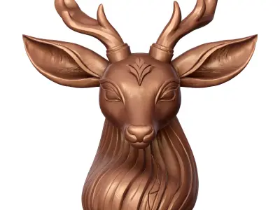 Dual Crown Stag   3D print model