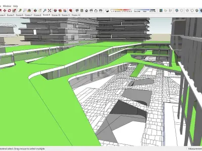 Sketchup Office building K7 3D model