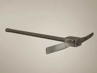 Realistic Pickaxe 3D model