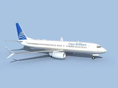 Boeing 737-800 Max COPA Airlines 3D model