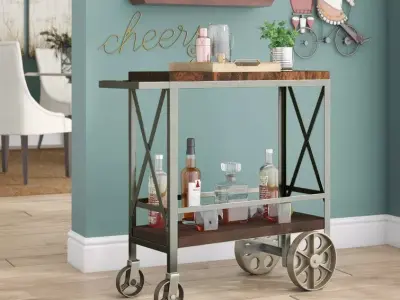 Kealy Bar Cart 3D model