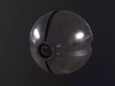 SciFi camera drone 3D Model Low-poly 3D model