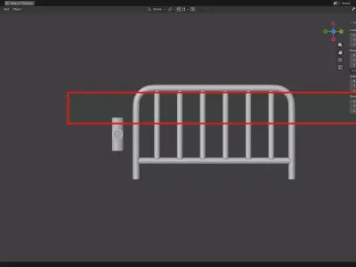 Fence Barricade 3D print model